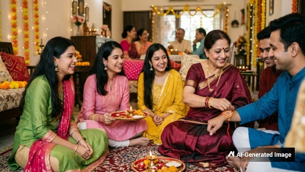 Hindu mythology who can tie the Rakhi if no sister in your family
