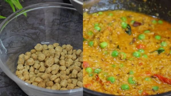Dhaba style veg kheema curry with soya chunks know the easy cooking process Dhaba style veg kheema curry with soya chunks know the easy cooking process