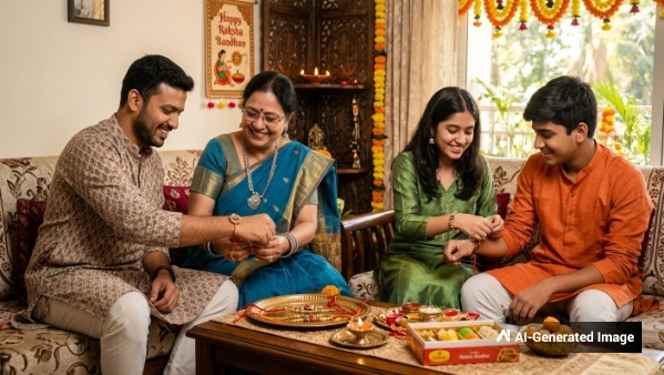 Hindu mythology who can tie the Rakhi if no sister in your family