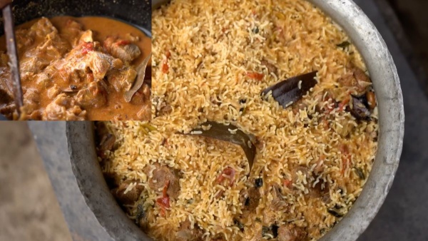 Coconut milk mutton pulao sunday special here is the easy process