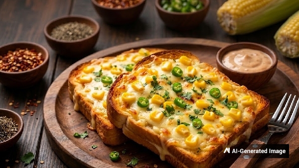 Quick Easy Corn Chilli Cheese Toast Recipe for Evening Snack Quick Easy Corn Chilli Cheese Toast Recipe for Evening Snack