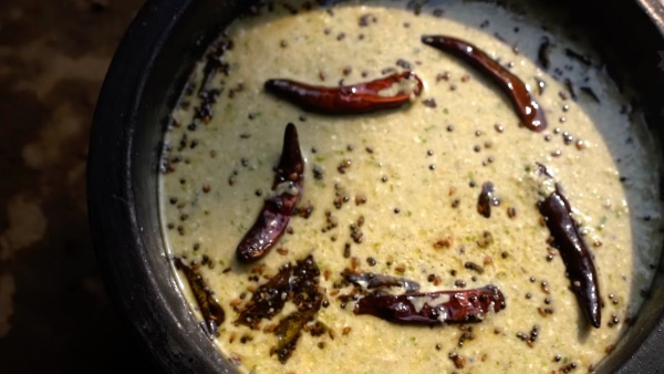 Village-style cucumber buttermilk pulusu for better digestion and coolness for stomach Village-style cucumber buttermilk pulusu for better digestion and coolness for stomach