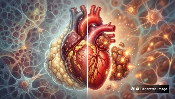 The risk of heart disease can be assessed based on the color of body fat The risk of heart disease can be assessed based on the color of body fat