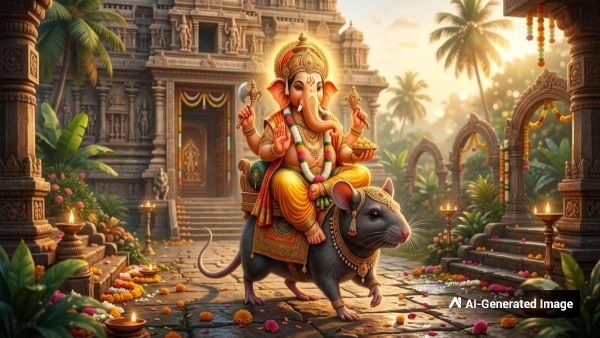 Importance of Mouse vehicle in lord ganesh puja during vinayaka chavithi Importance of Mouse vehicle in lord ganesh puja during vinayaka chavithi