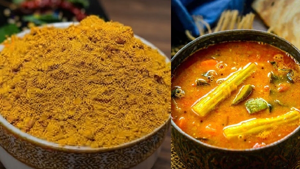 Authentic South Indian Lunch Sambar Podi Recipe in Telugu How to Make Homemade Sambar Powder Authentic South Indian Lunch Sambar Podi Recipe in Telugu How to Make Homemade Sambar Powder