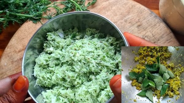 Karnataka Special Pulihora with Raw Coconut Masala for perfect breakfast