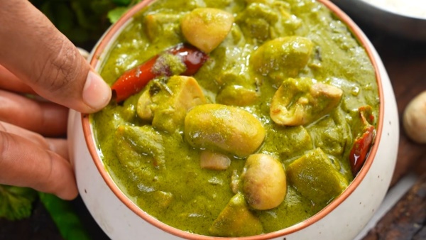 Hariyali mushroom masala curry with these secret ingredients evergreen taste Hariyali mushroom masala curry with these secret ingredients evergreen taste