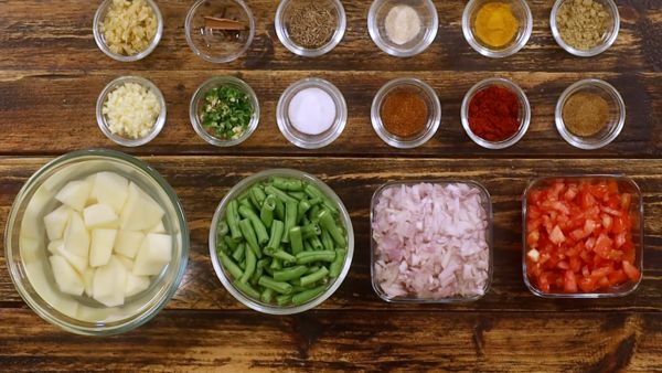 Aloo beans fry and curry for chapathi and rice healthy dish for pregnant Aloo beans fry and curry for chapathi and rice healthy dish for pregnant
