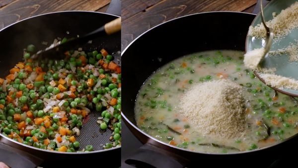 Restaurant style Vegetable rava upma with these techniques for healthy and tasty breakfast Restaurant style Vegetable rava upma with these techniques for healthy and tasty breakfast