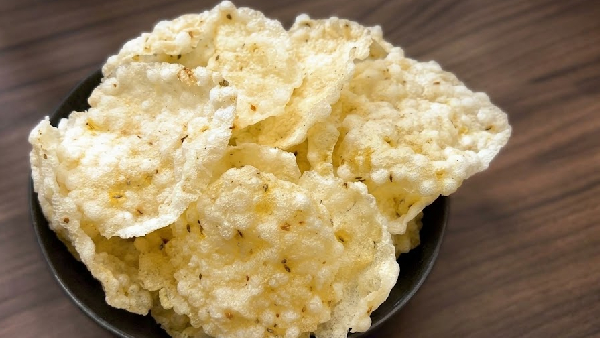 Crispy Saggubiyyam Papad for Navaratri Fasting Easy Sabudana Recipe Crispy Saggubiyyam Papad for Navaratri Fasting Easy Sabudana Recipe