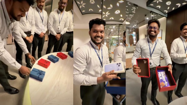 Uae world star man power ceo surprise to employees with iphones and chocolates