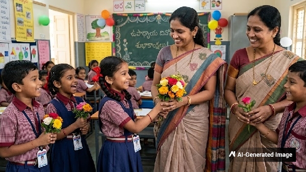 Happy Teachers Day 2026 Best Wishes Quotes and WhatsApp Status in Telugu to Share With Your Gurus Happy Teachers Day 2026 Best Wishes Quotes and WhatsApp Status in Telugu to Share With Your Gurus