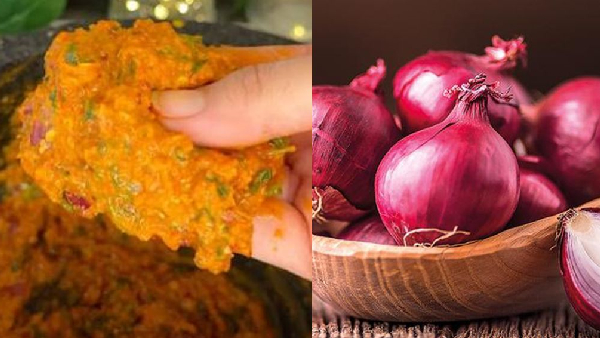 Authentic Ulli Karam Recipe How to Make Traditional Telugu Style Ullipaya Roti Pachadi