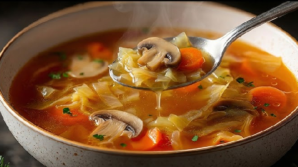 Quick and Weight Loss Soup How to Make Healthy Cabbage Carrot Soup Recipe in Telugu