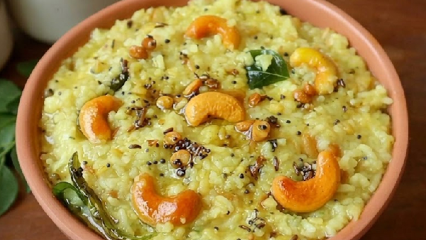 Dussehra 2026 special naivedyam recipe how to make tasty katte pongali at home in telugu Dussehra 2026 special naivedyam recipe how to make tasty katte pongali at home in telugu