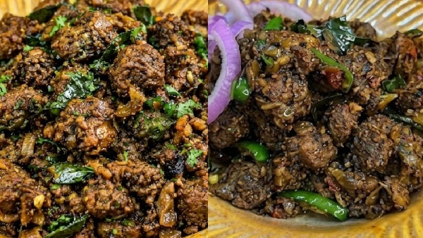 Spicy Soya Chukka Recipe in Telguu South Indian Style Meal Maker Fry Spicy Soya Chukka Recipe in Telguu South Indian Style Meal Maker Fry