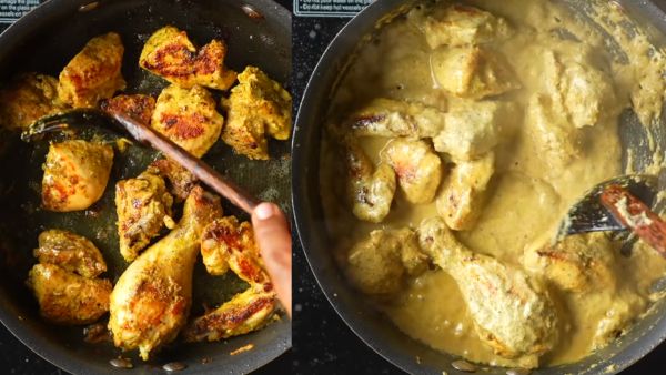 Mughlai tawa chicken recipe process do these after adding masala Mughlai tawa chicken recipe process do these after adding masala