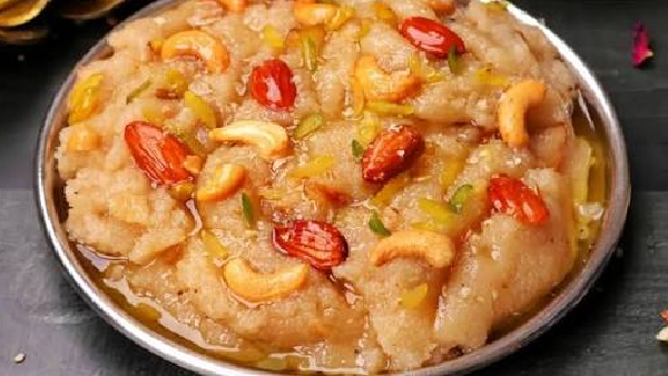 Creamy Suji Halwa Recipe in Telugu How to Make Rava Kesari with Milk