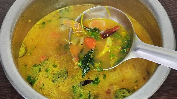 Chettinad Onion Rasam Recipe in Telugu A Spicy Tangy Twist to Your Regular Rasam
