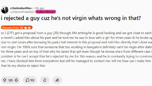 Viral news woman cancels arranged marriage proposal over he is non virgin