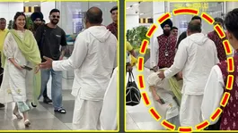 Anushka Sharma's Airport Video of Touching an Elderly Man's Feet Goes Viral,It Was Not Her Father..