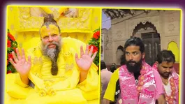 UK07 Rider Anurag Dobhal Arrives in a Wheelchair to Seek Darshan of Premanand Ji Maharaj