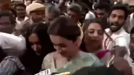 GF Trisha Krishnan Mobbed Video Viral at Thalapathy Vijay CM Oath Ceremony...