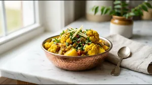 Lunch Aloo Gobi Recipe Simple Flavorful Curry 011
