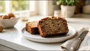 Breakfast Banana Bread Recipe Soft Moist Bakery Style 011