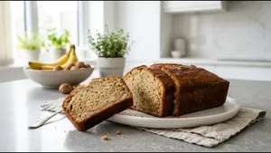 Breakfast Banana Cake Recipe Bakery Style Soft Texture 011