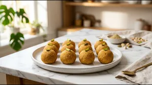 Breakfast Besan Ladoo Recipe Homemade Sweet Perfection 011