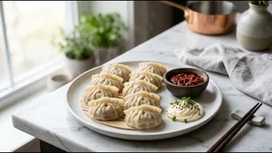 Snacks Chicken Momos Recipe Street Style Juicy Filling 011