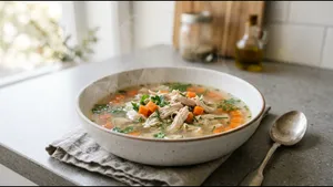 Dinner Chicken Soup Recipe Light Comfort Healing Bowl 011