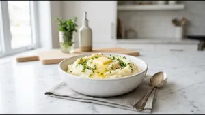 Lunch Mashed Potato Recipe Creamy Side Dish Trick 011