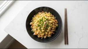 Dinner Egg Rice Recipe Quick Indo Chinese Meal 011