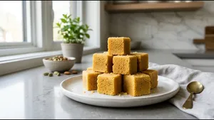 Snacks Mysore Pak Recipe Melt In Mouth Sweet 011