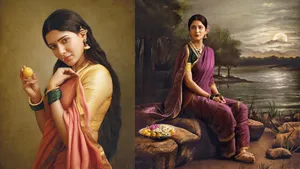 Raja Ravi Varmas 178th Birth Anniversary 6 South Indian Actresses Who Brought His Paintings To Life