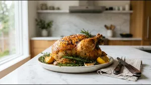 Dinner Roast Chicken Recipe Oven Style Juicy Perfection 011