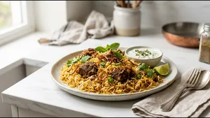 Dinner Mutton Biryani Recipe Royal Slow Cooked 011