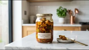 Lunch Mango Pickle Recipe Traditional Long Shelf 011