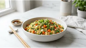 Dinner Veg Fried Rice Recipe Chinese Style Easy 011