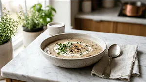 Breakfast Mushroom Soup Recipe Easy Creamy 011