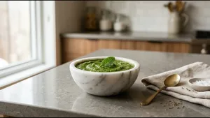 Breakfast Green Chutney Recipe Fresh Minty Flavor Boost 011