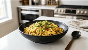 Dinner Egg Rice Recipe Hotel Style Quick 011