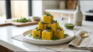Snacks Khaman Dhokla Recipe Soft Spongy Gujarati 011