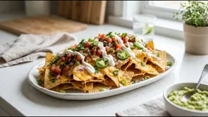 Snacks Nachos Recipe Loaded Crunchy Snack 011