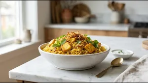 Dinner Paneer Biryani Recipe Flavor Packed 011