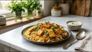 Lunch Paneer Biryani Recipe Flavor Packed Veg Meal 011