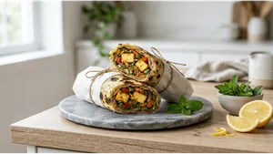 Dinner Paneer Kathi Roll Recipe Street Style Wrap 011