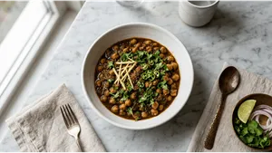 Lunch Kabuli Chana Recipe Punjabi Style Authentic 011